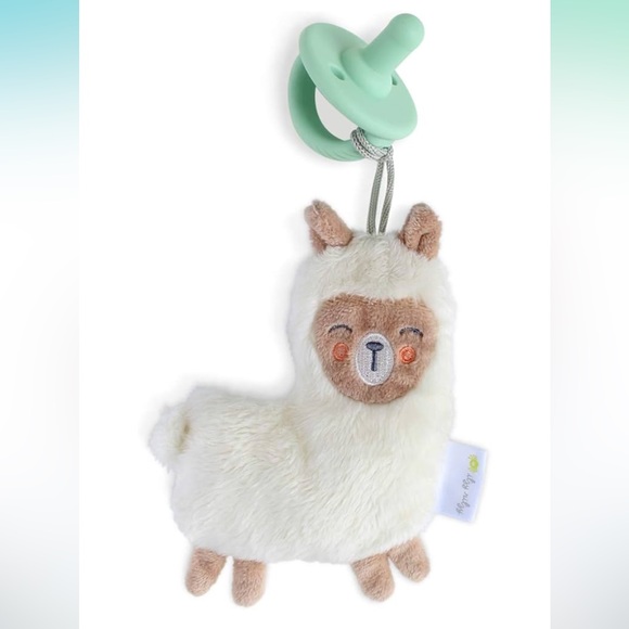 Itzy Ritzy White Llama / Attach to a Pacifier / NWOT - Picture 1 of 7